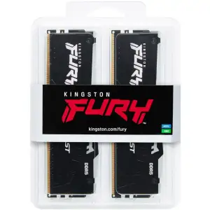 Модуль пам'яті KINGSTON 32Gb DDR5 6400MHz Fury Beast RGB (2 x16) EXPO KF564C32BBEAK2-32 UA