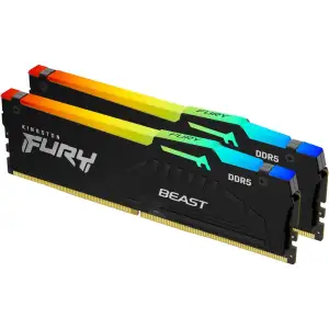 Модуль памяти KINGSTON 32Gb DDR5 6400MHz Fury Beast RGB (2 x16) EXPO KF564C32BBEAK2-32 UA
