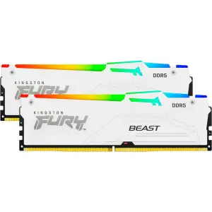 Модуль пам'яті KINGSTON 32Gb DDR5 6400MHz Fury Beast White RGB (2x16) EXPO KF564C32BWEAK2-32 UA