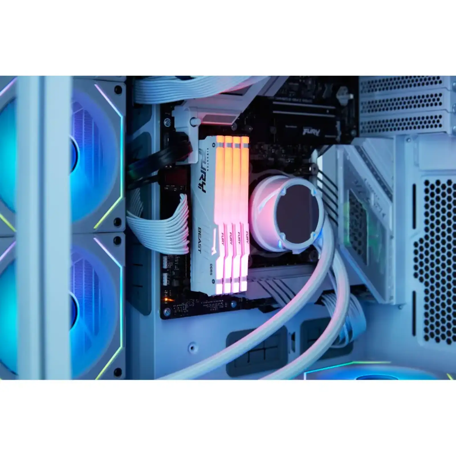 Модуль пам'яті KINGSTON 32Gb DDR5 6400MHz Fury Beast White RGB (2x16) EXPO KF564C32BWEAK2-32 UA