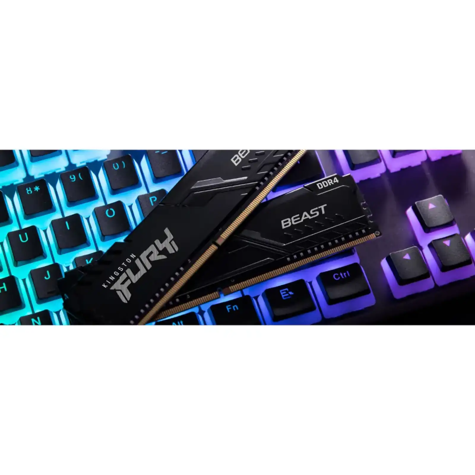 Модуль пам'яті KINGSTON 16Gb DDR4 3200MHz Fury Beast (2x8) KF432C16BBK2/16WP UA