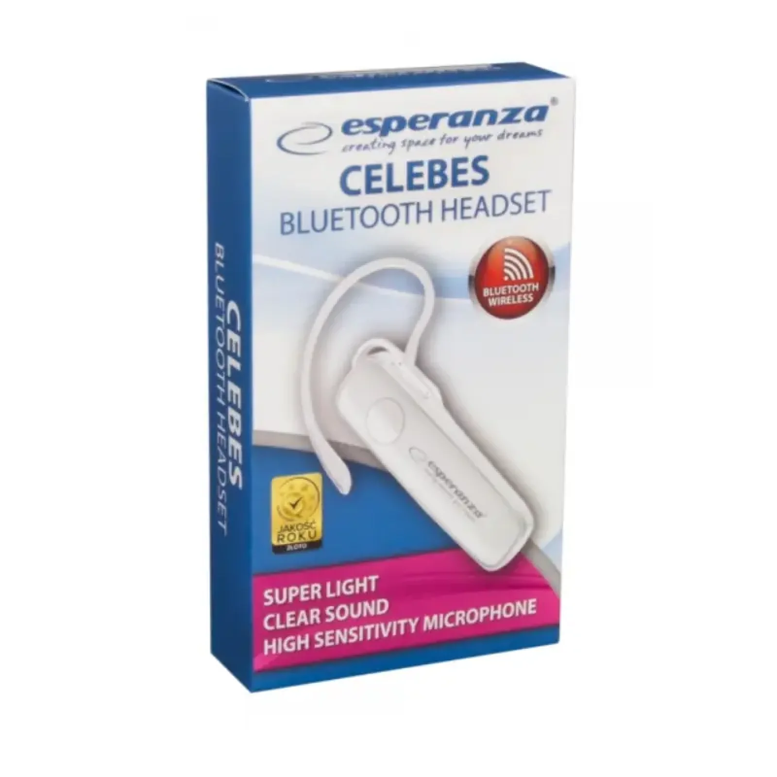 Гарнитура ESPERANZA Wireless Earphone Celebes White (EH184W) UA