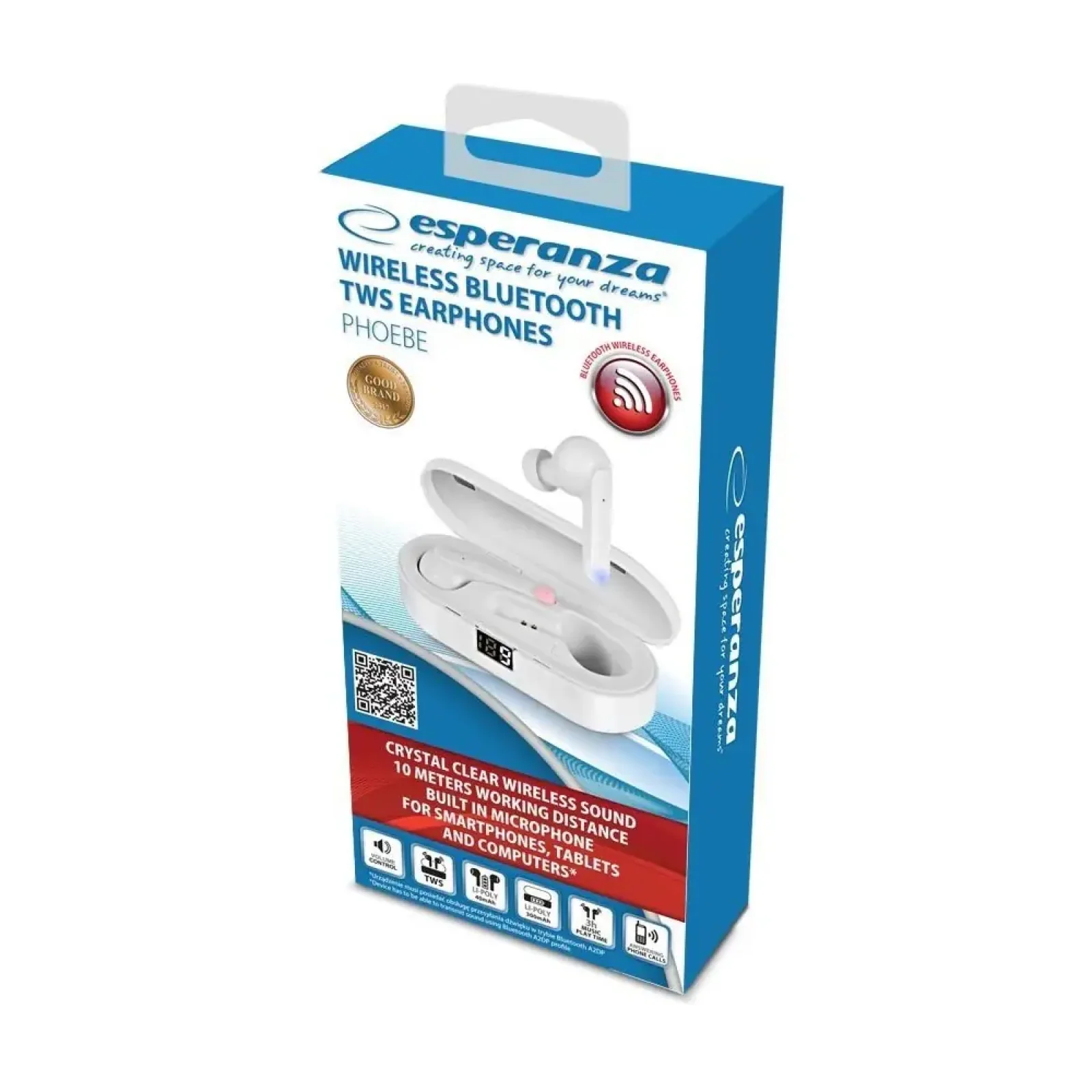 Наушники ESPERANZA Phoebe White (EH230W) UA