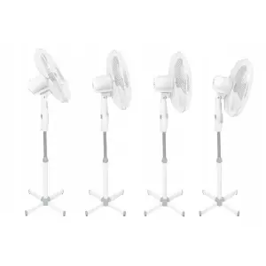 Вентилятор ESPERANZA підлоговий, біло-сірий, 3 швидкості, 3 лопасті, управління кнопкове EHF001WE UA