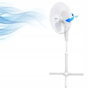 Вентилятор ESPERANZA підлоговий, білий, 3 швидкості, 3 лопас ті, управління кнопкове EHF001WW UA