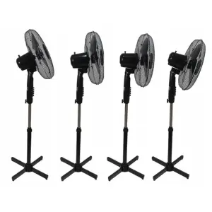 Вентилятор ESPERANZA підлоговий, чорний, 3 швидкості, 3 лопа сті, управління кнопкове EHF001KK UA