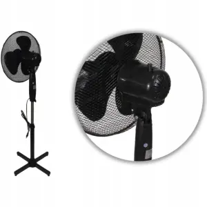 Вентилятор ESPERANZA підлоговий, чорний, 3 швидкості, 3 лопа сті, управління кнопкове EHF001KK UA