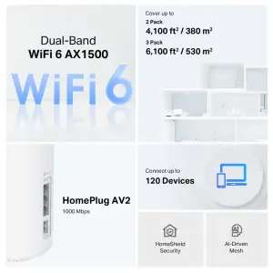 Домашня Mesh Wi-Fi система Tp-Link Deco PX10(3-pack) UA