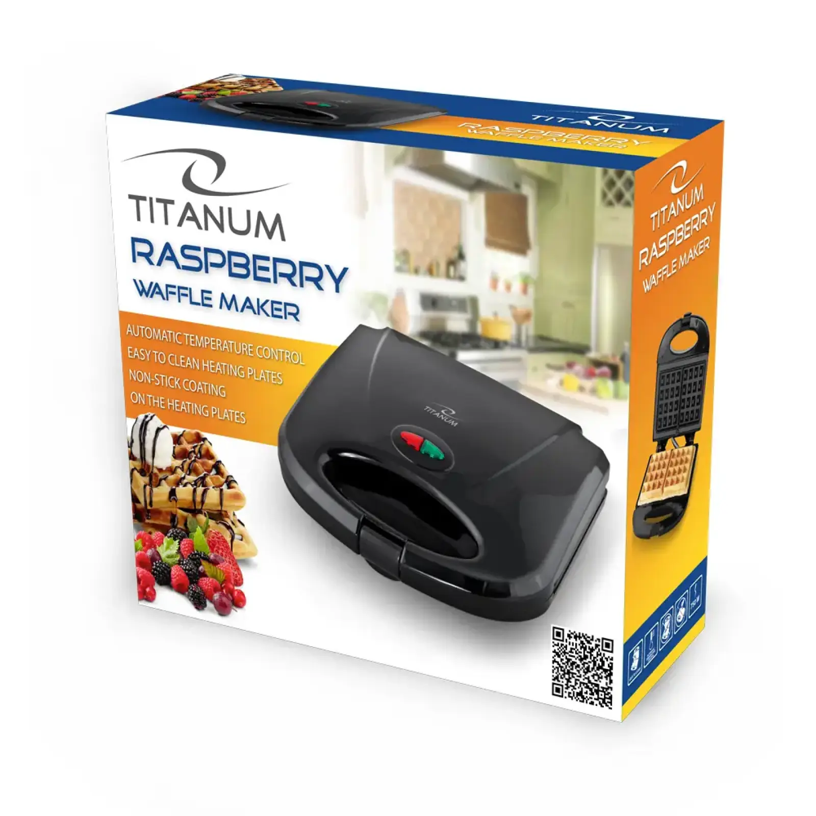 Вафельниця ESPERANZA 750W Black , антипригарне покриття, індикатор готовності/нагріву TKT003 UA