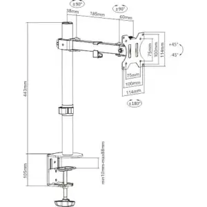 Кріплення BRATECK LDT12-C011 UA