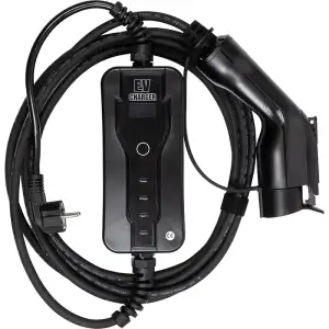 Зарядний пристрій для електромобілів HiSmart Type 1 - Schuko (220V), 16A, 3.6кВт, 1-фазний, 5м (EV200689)
