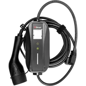 Зарядний пристрій HiSmart для електромобілів Type 2-Schuko (220V), 6-16A, 3.5kW, 1-фазний, 5м (EV200757)