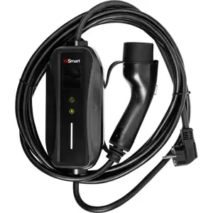 Зарядний пристрій HiSmart для електромобілів GBT-Schuko (220V), 6-16A, 5 м (EV200856)