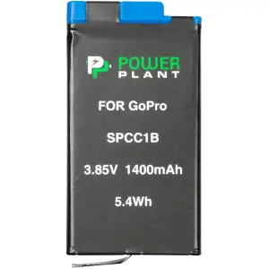 Акумулятор PowerPlant GoPro SPCC1B 1400mAh (декодований) (CB970384)