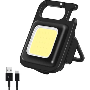 Ліхтарик HiSmart 6W 30 COB, 500lm, 500mAh, з карабіном та відкривачкою UA