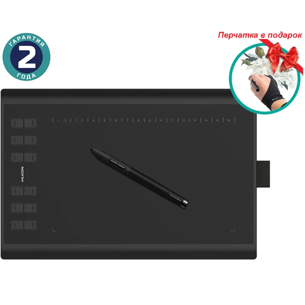 Графічний планшет Huion New 1060Plus + рукавичка (1060PLUS) UA