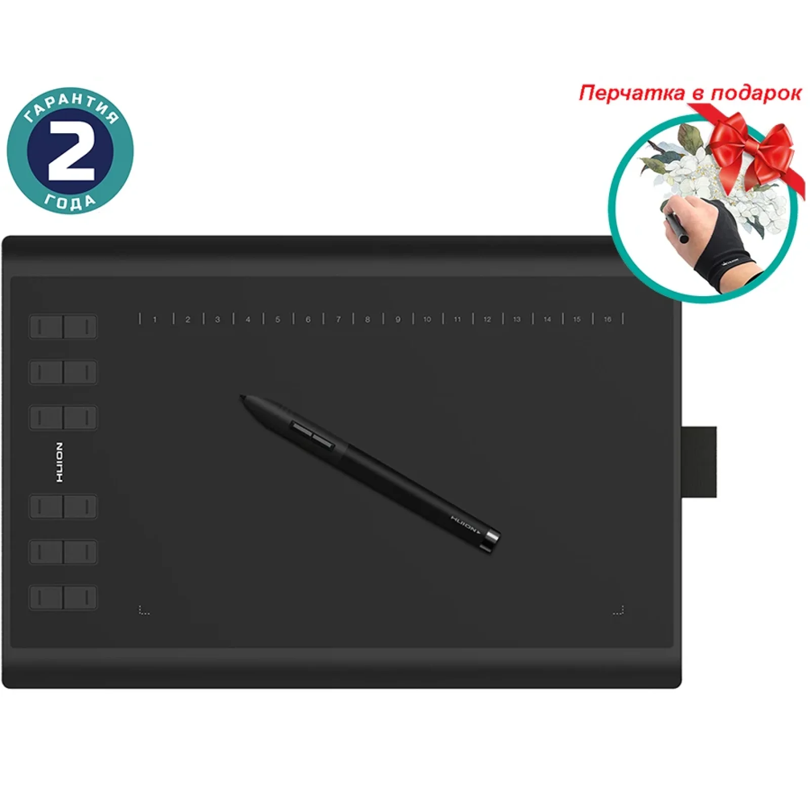Графический планшет Huion New 1060Plus + перчатка (1060PLUS) UA