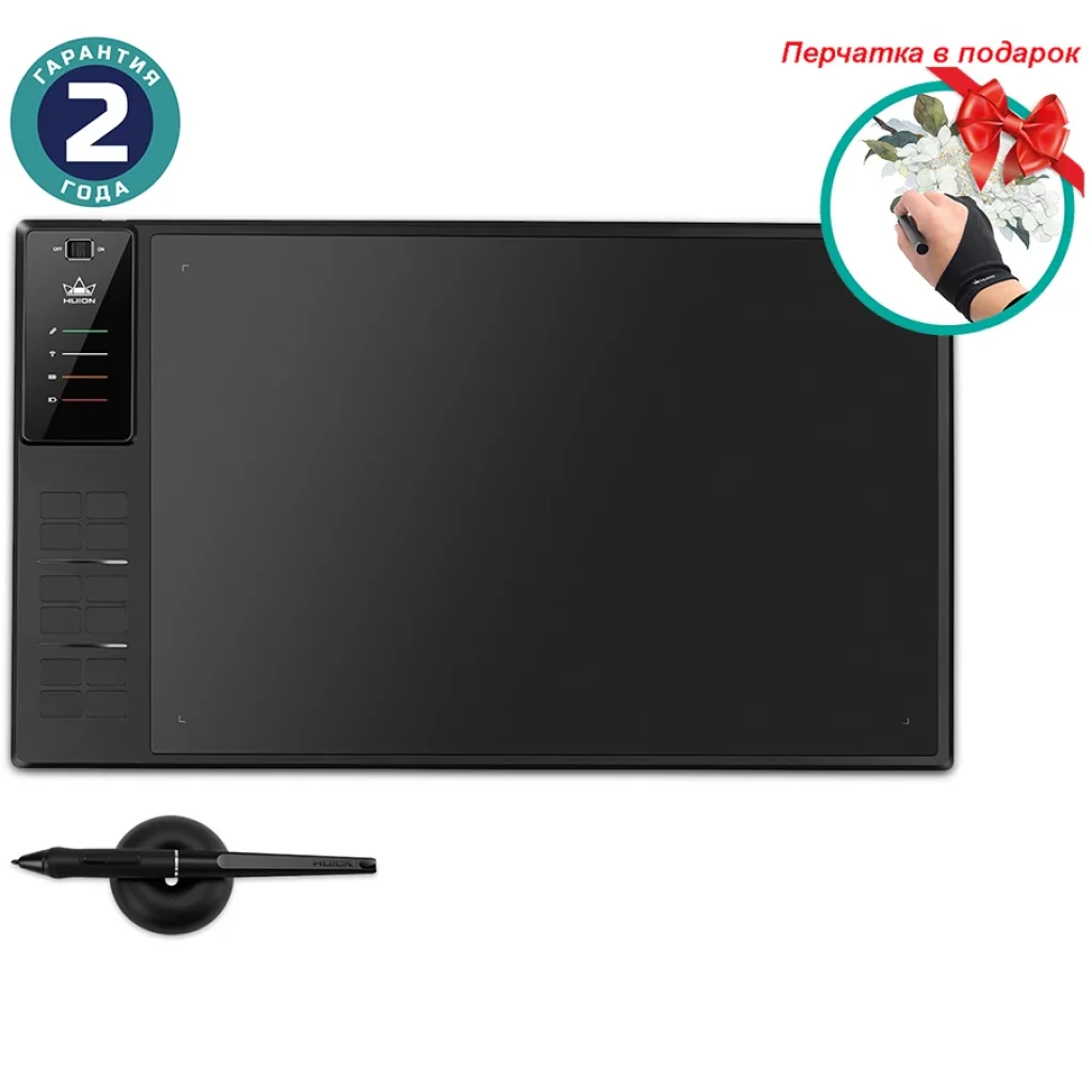 Графічний планшет Huion Inspiroy WH1409 V2 + рукавичка UA