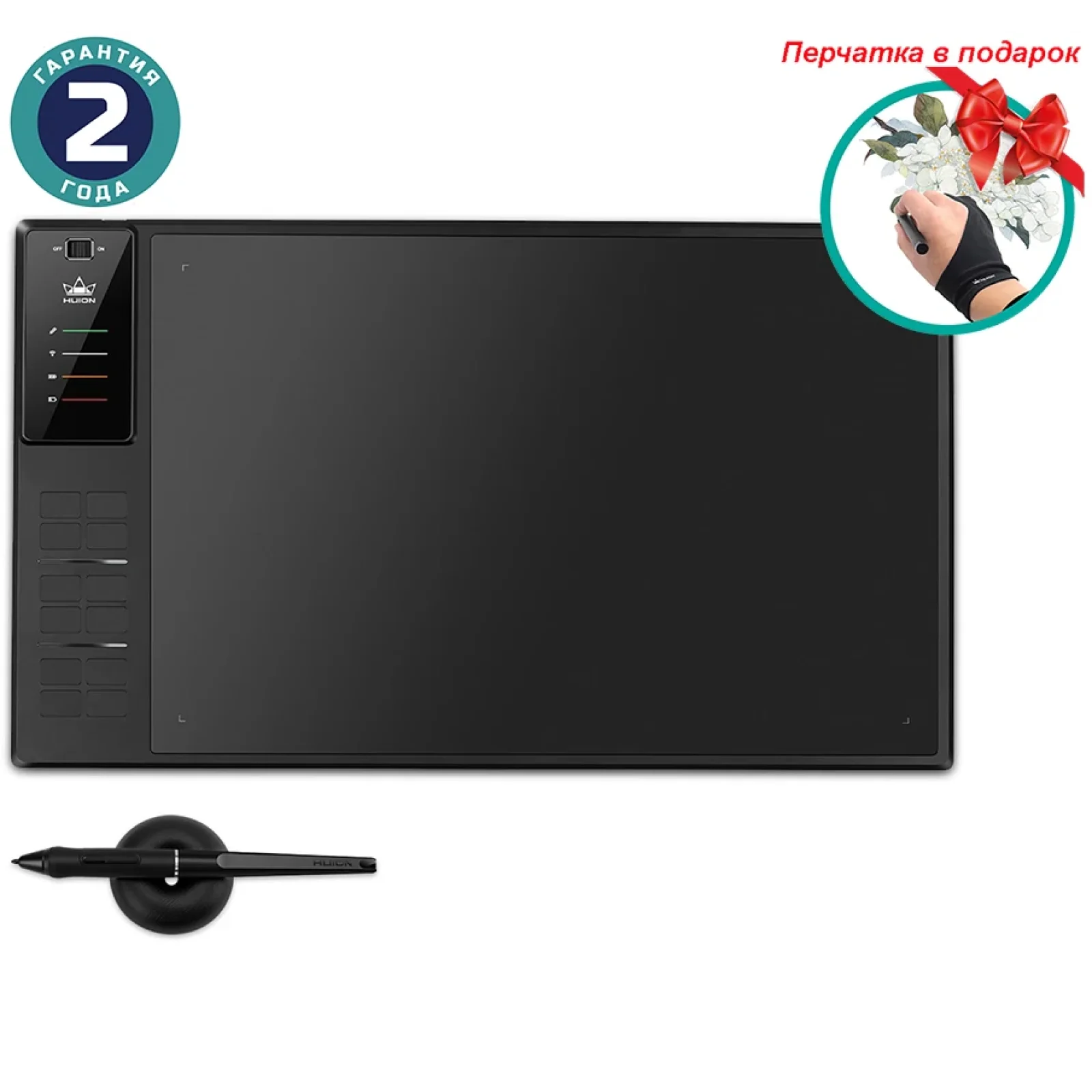 Графічний планшет Huion Inspiroy WH1409 V2 + рукавичка UA