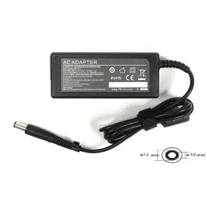 Блок живлення для ноутбуків PowerPlant HP 220V, 18.5V 65W 3.5A (7.4*5.0) (HP65E7450)