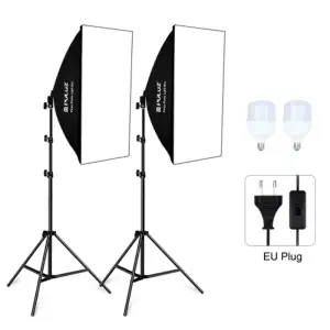 Комплект PULUZ PKT3133EU 2 софтбокси, 2 стійки, 2 LED лампи