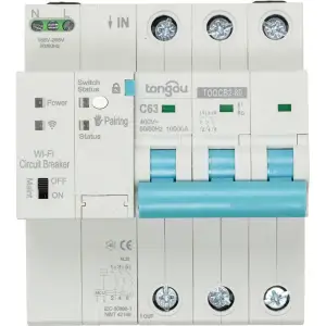 Розумний 3-полюсний перемикач TUYA Wi-Fi, 63A (HS082000)
