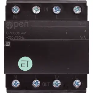 Розумний 4-канальний перемикач TUYA Wi-Fi, 63A (HS082055)