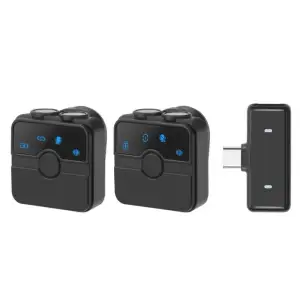 Бездротовий петличний мікрофон PULUZ PU3155B SmartLink WS300 з магнітним корпусом