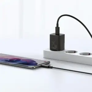 МЗП Baseus Super Silicone Quick Charge Charger 25W (Type-C) white
