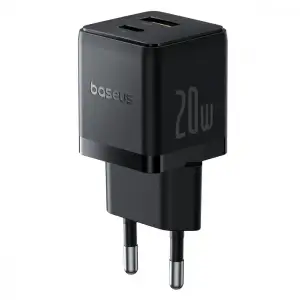 СЗУ Baseus Palm Fast Charger 20W (Type-C + USB) black