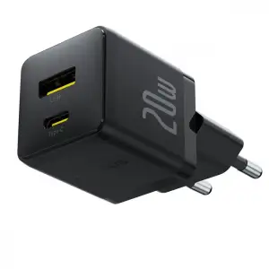 СЗУ Baseus Palm Fast Charger 20W (Type-C + USB) white