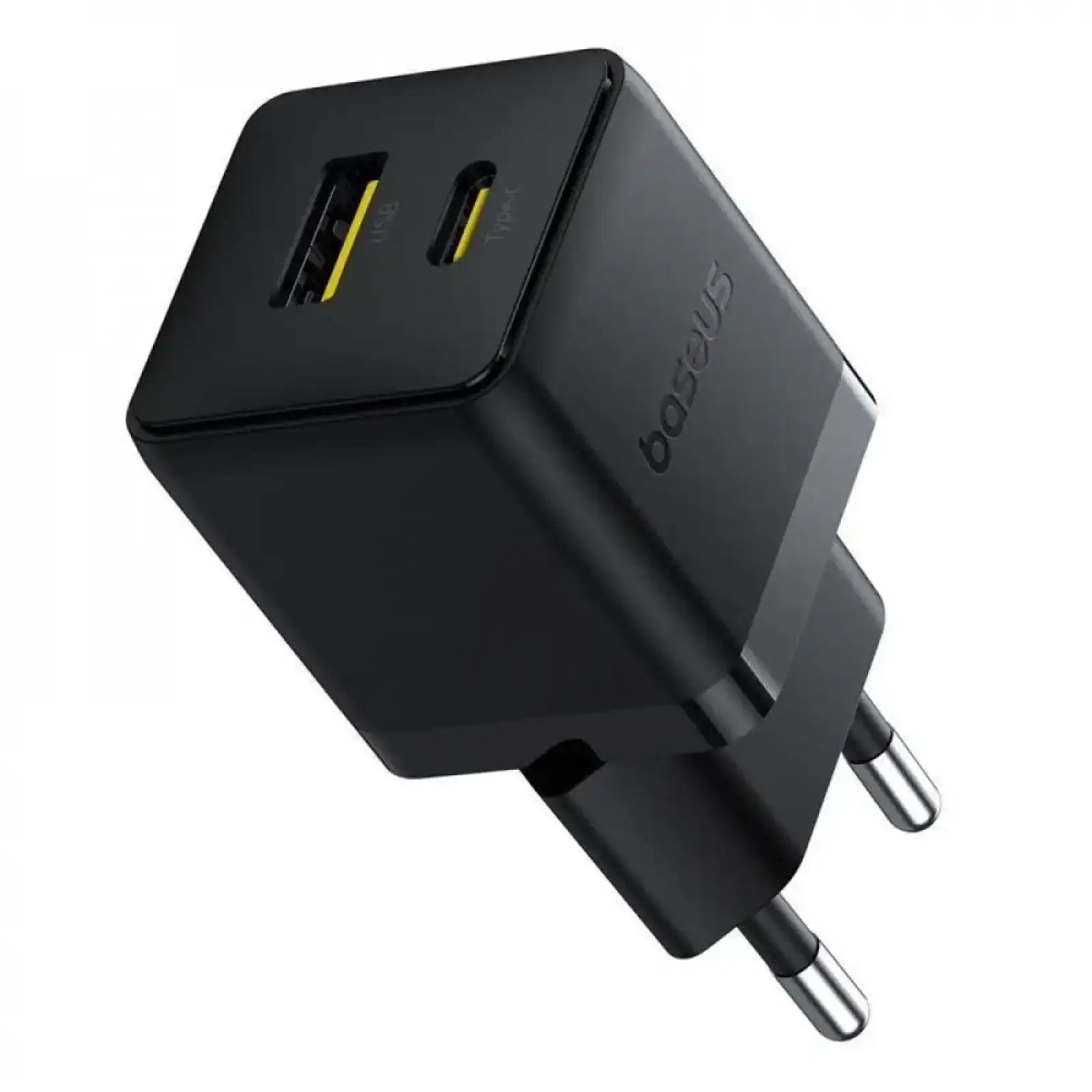 МЗП Baseus Palm Fast Charger 20W (Type-C + USB) 20W + Кабель Type-C to Type-C 60W (1m) white