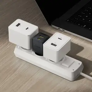 МЗП Baseus Palm Fast Charger 30W (Type-C + USB) 30W + Кабель Type-C to Type-C 60W (1m) black