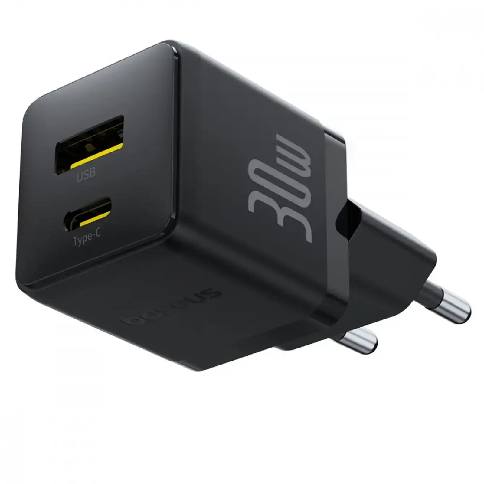 МЗП Baseus Palm Fast Charger 30W (Type-C + USB) 30W + Кабель Type-C to Type-C 60W (1m) white