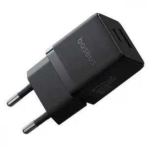 МЗП Baseus Palm Fast Charger 30W (Type-C + USB) 30W + Кабель Type-C to Type-C 60W (1m) white