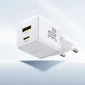 МЗП Baseus Palm Fast Charger 30W (Type-C + USB) white