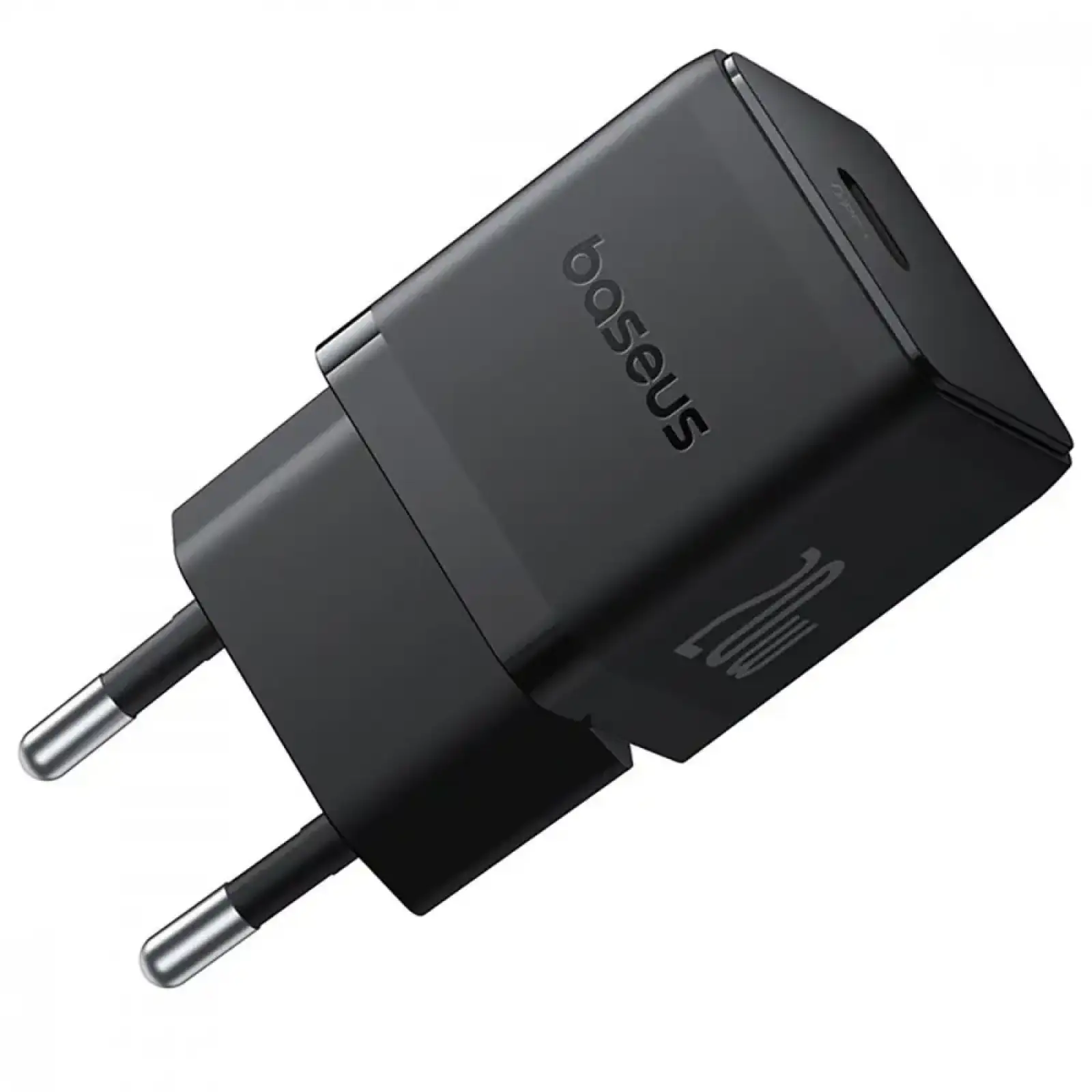 МЗП Baseus Palm Fast Charger 20W (Type-C) + Кабель Type-C to Lightning 20W (1m) white