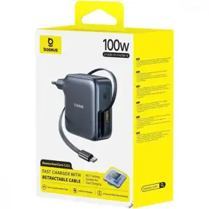 СЗУ Baseus EnerCore CJ11 Fast Charger 100W (2 Type-C + USB) black