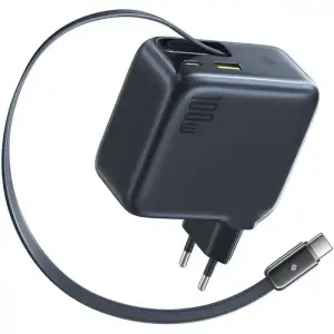 СЗУ Baseus EnerCore CJ11 Fast Charger 100W (2 Type-C + USB) black
