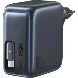 СЗУ Baseus EnerCore CJ11 Fast Charger 100W (2 Type-C + USB) black