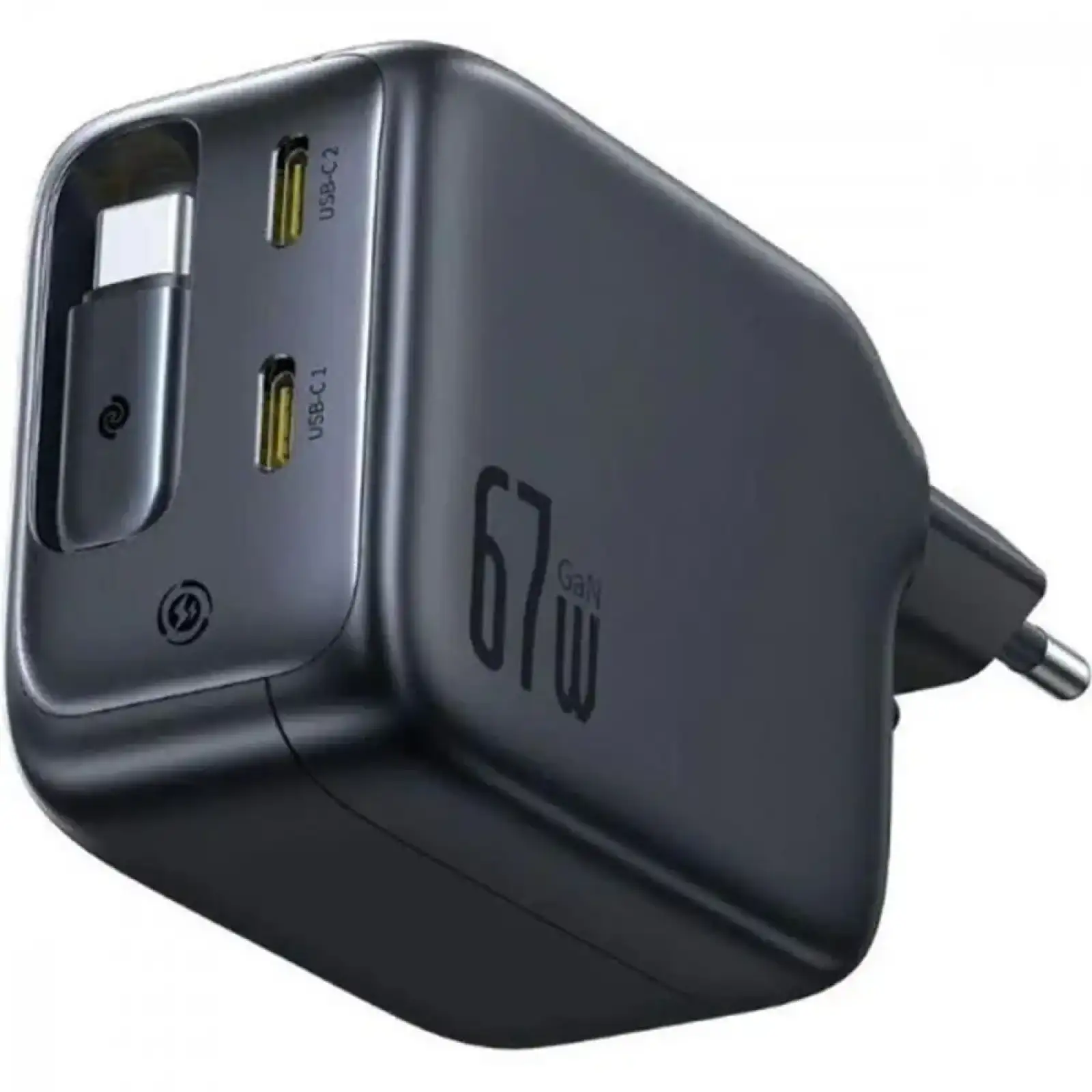 МЗП Baseus EnerCore CJ11 Fast Charger with Retractable Cable 67W (3 Type-C) black