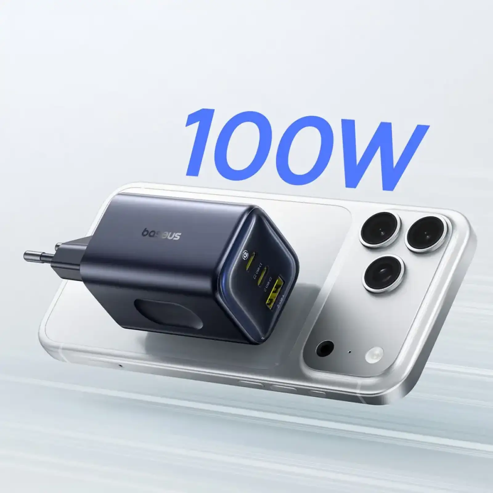 СЗУ Baseus PicoGo AE11 100W (2Type-C + USB) black