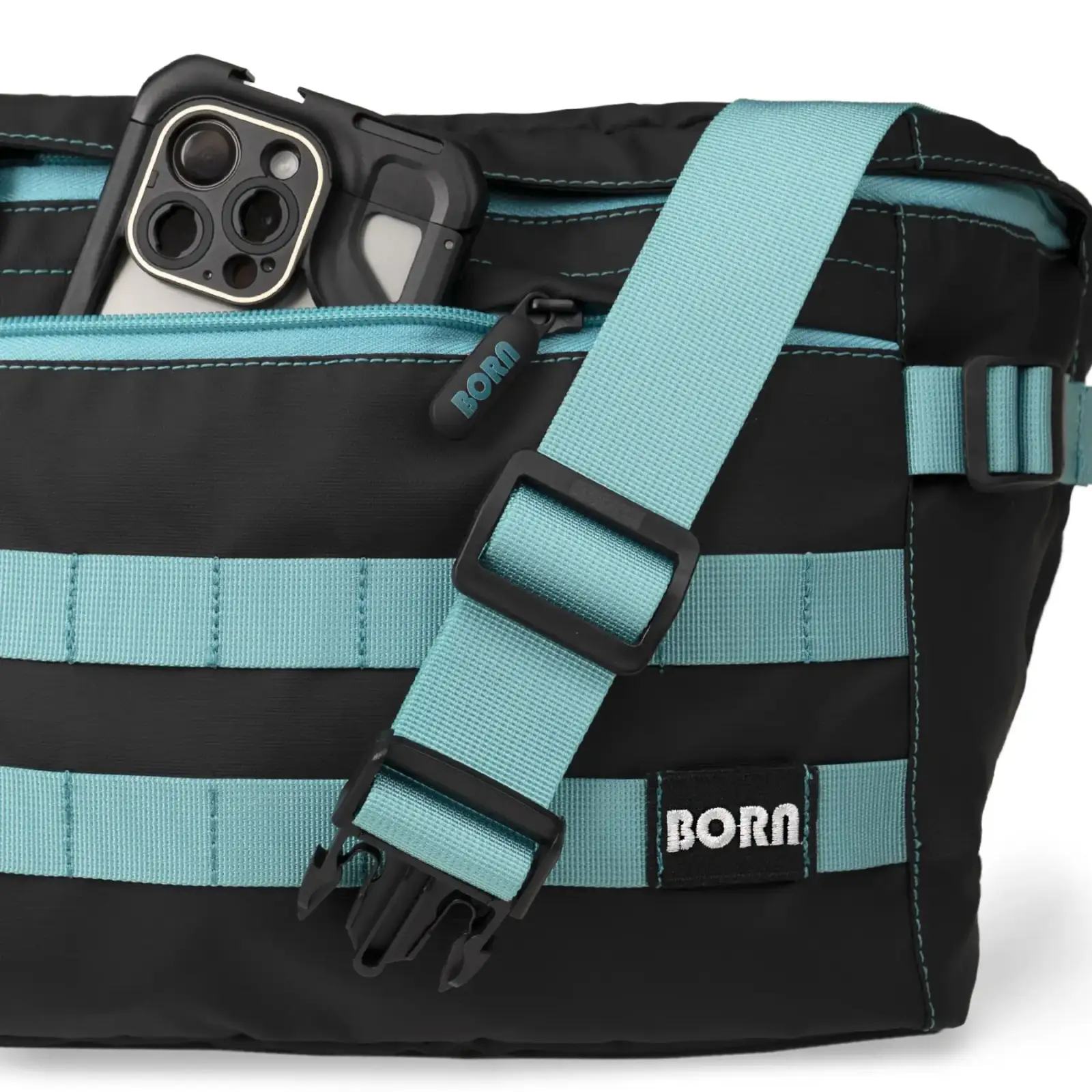 Сумка на пояс Born TechTrail bag black-mint UA