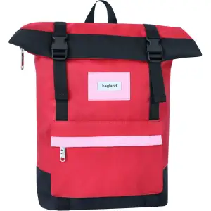 Рюкзак роллтоп Bagland Holder 25 л. красный/черный (0051666) UA