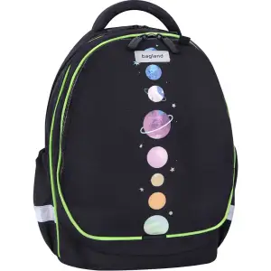 Рюкзак шкільний Bagland Butterfly 21 л. чорний 1332 (0056566) UA