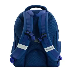 Рюкзак школьный Bagland Butterfly 21 л. 225 синий 1150 (0056566) UA