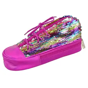 Пенал мягкий YES TP-24 ‘‘Sneakers with sequins‘‘ rainbow