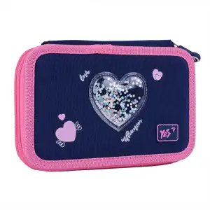 Пенал твердый двойной Yes Bright Hearts HP-01