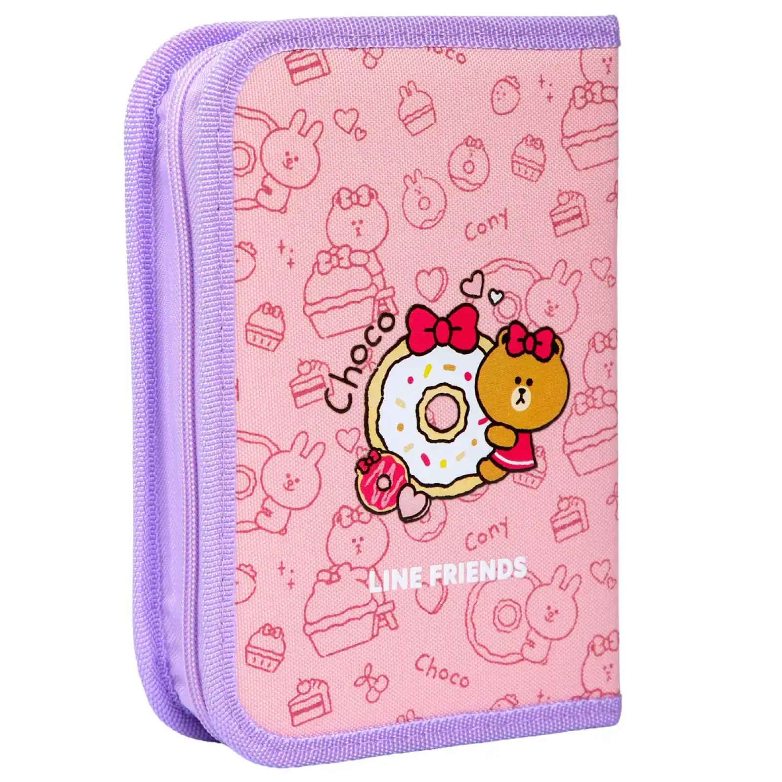 Пенал твердий Yes одинарний з клапаном Line Friends Always Together HP-03