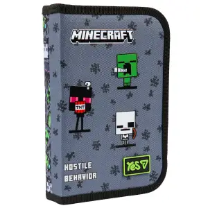 Пенал твердий Yes одинарний з двома клапанами Minecraft Reality HP-04